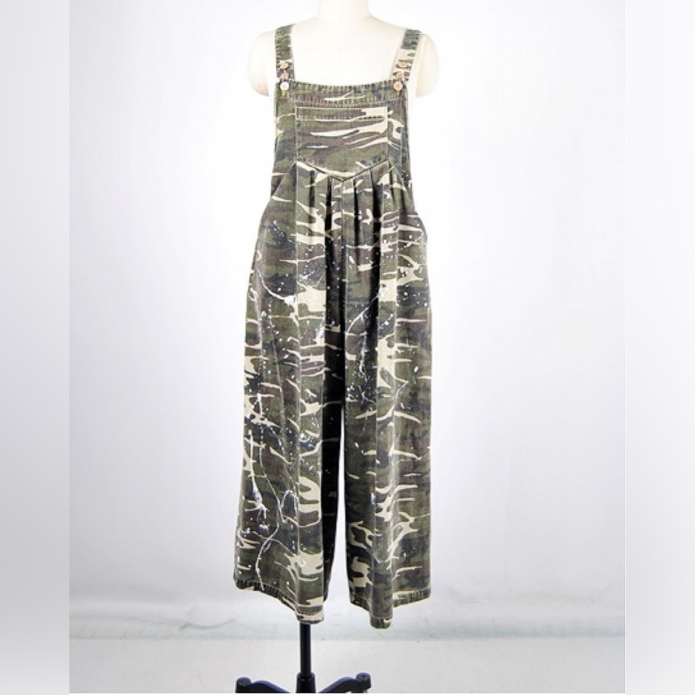 Blue Velvet Camo Overalls